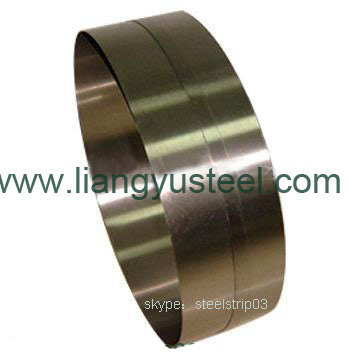 yellow finish steel strip